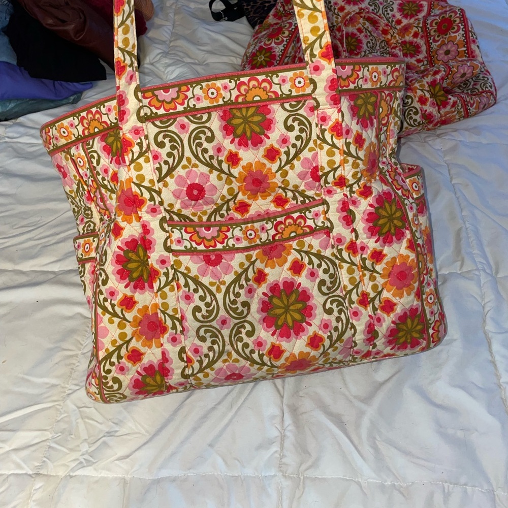 Vera Bradley weekender two set travel bags